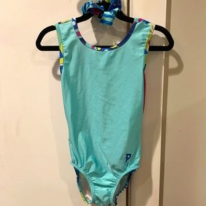 Plum Practicewear Leotard, Child Large, EUC